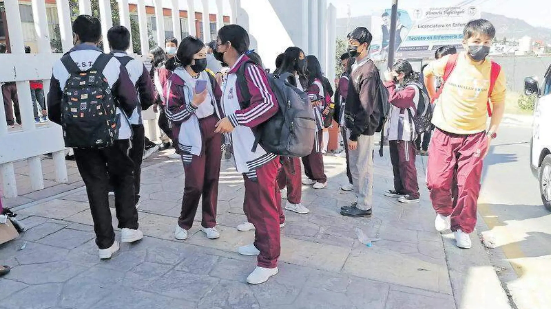 Estudiantes, escuela, secundaria, educación básica